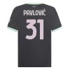 Camiseta de fútbol AC Milan Pavlovic 31 Tercera Equipación 2024-25 - Hombre